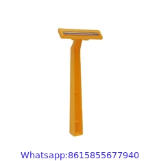 Wholesale Stock Cheap Hotel Disposable Twin Safety Blade Razor Shaving With Plastic Handle