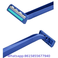 Hotel Premium Chrome Stainless Steel Blade with Lubricating Strip Triple Blade Disposable Razor
