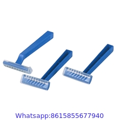 Hotel Premium Chrome Stainless Steel Blade with Lubricating Strip Triple Blade Disposable Razor