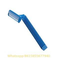 blue color Disposable Twin Blades Shaving Razor Blade in Blister