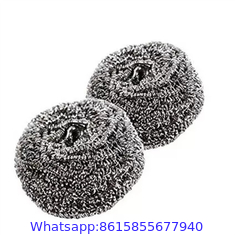 high quality linyi manufacturer stainless steel wire scrubber wool scourer for kitchen