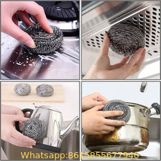 Pot cleaning SS410 Stainless Steel Material and Kitchen Usage steel scrubber cleaning ball