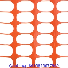 High Density Soft HDPE Plastic Safety Fence / Orange Security Mesh / Portable Safety Net