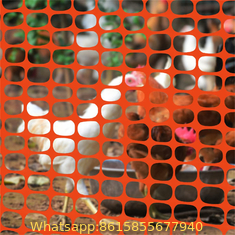 Portable plastic construction temporary security orange safety warning barrier mesh fence