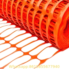 Orange Plastic Safety barrier fence netting