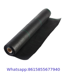 PP plastic black anti weed mat/anti grass woven fabric mat/Black color ground