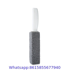 Handle with Pumice Cleaning Stone Scouring Pad for Toilet Bowl Hard Water Ring Remover Kitchen Bathroom Cleaner