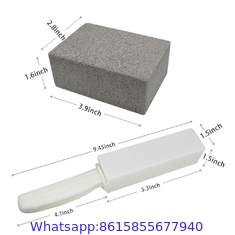 Toilet Cleaning Brush Bowl Cleaner Hard Water Ring Limescale Remover Pumice Toilet Brush with Handle