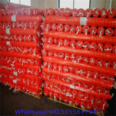 orange plastic safety fence/ plastic warning net/ plastic warning barrier