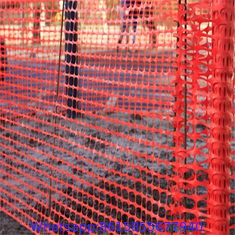 orange plastic safety fence/ plastic warning net/ plastic warning barrier