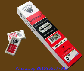 Double Edge Razor Blades in plastic dispenser packing