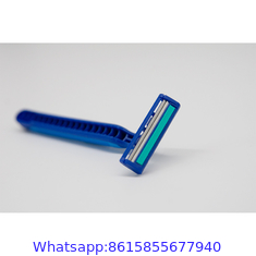 Rubber handle Twin Blades Disposable Hotel Shaving Razor