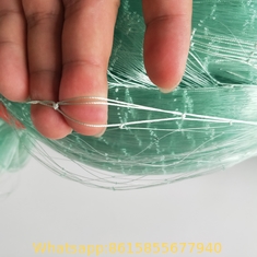 0.28mm 4 inch 400MD 100yards length nylon monofilament fishing net with multi selvage in green