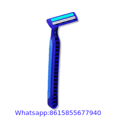 Wholesale Professional Manufacturer disposable triple blade razor with lubricating strips