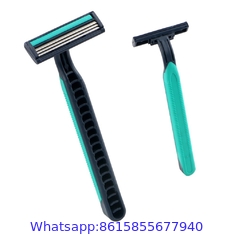 Triple blades disposable hotel shaving razor,removable shaving razor for man