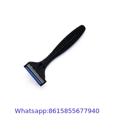 Hot sale Polybag Packing 3 Razor Blade With Rubber Handle