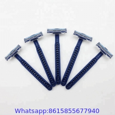 factory Twin stainless steel blade disposable rubber handle shaving razor