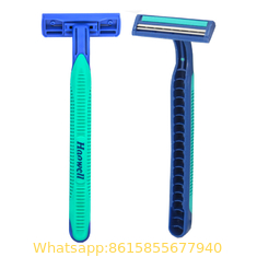 best selling twin two 2 blade shaving disposable razor blade with sharp and safety blade for man and woman OEM acceptabl