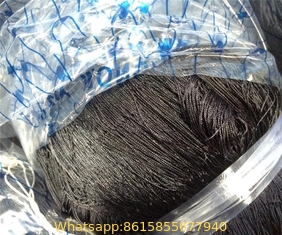 100% Nylon double knots black multifilament drift net type the finished fishing nets used for sea large lake