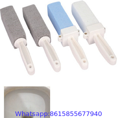 Pumice Toilet Bowl Cleaning Stone with Handle – Stain Remover, Cleans Away Limescale, Hard Water Rings, Calcium Buildup