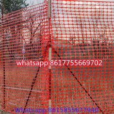 Orange Woven Warning Net is made of high density polyethylenes for the construction and bridge.