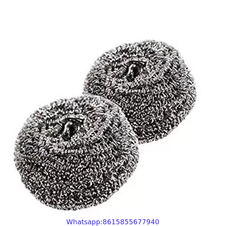 high quality linyi manufacturer stainless steel wire scrubber wool scourer for kitchen