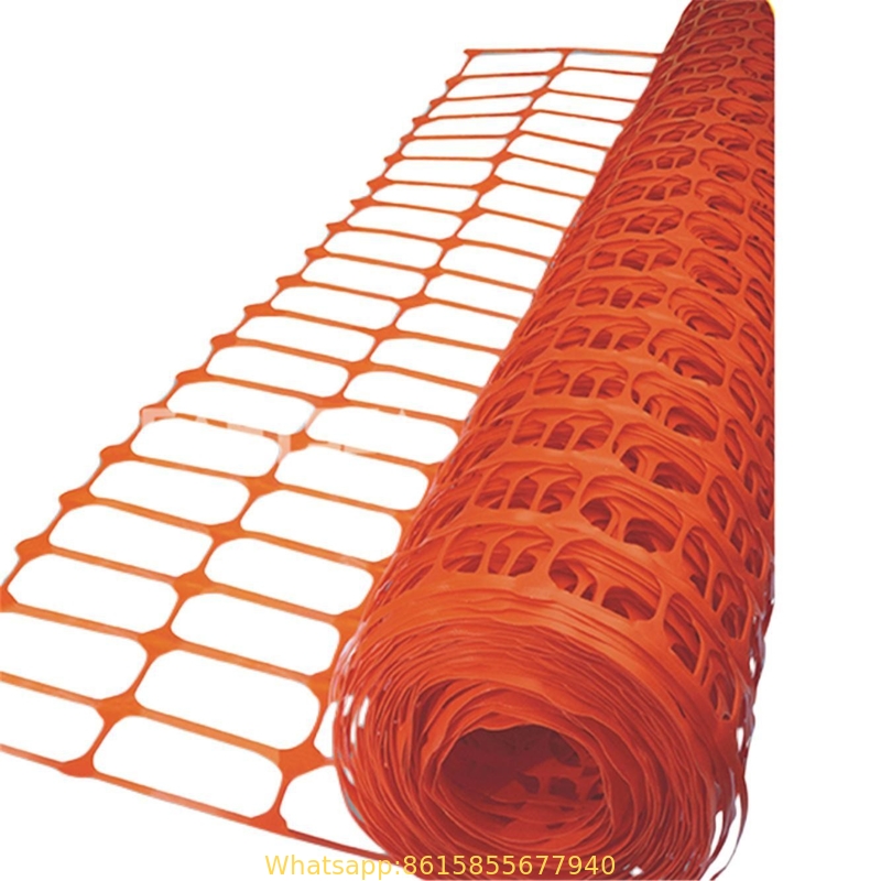 Orange Plastic snow fence/orange warning safety barrier fence/orange plastic safety fence
