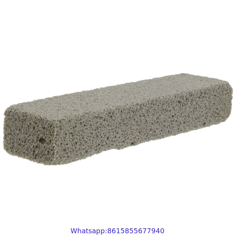 Handle with Pumice Cleaning Stone Scouring Pad for Toilet Bowl Hard Water Ring Remover Kitchen Bathroom Cleaner