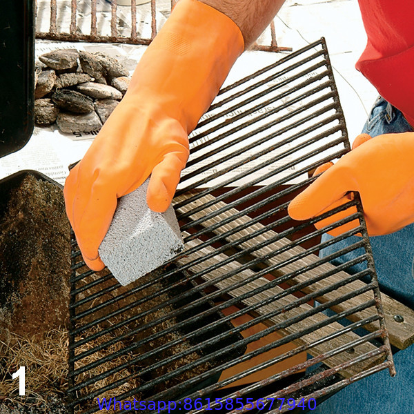 Pumice stone foam glass material for BBQ grill brick