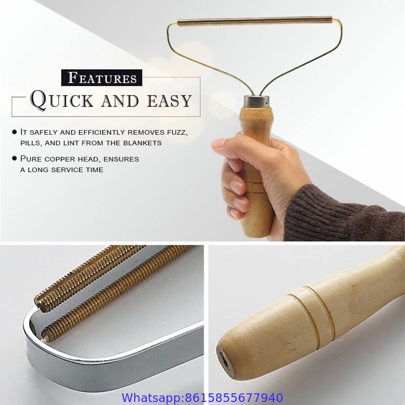 Portable Lint Remover Clothes Fuzz Fabric Power-Free Fluff Removing Roller Sweater Woven Coat Brush Tool