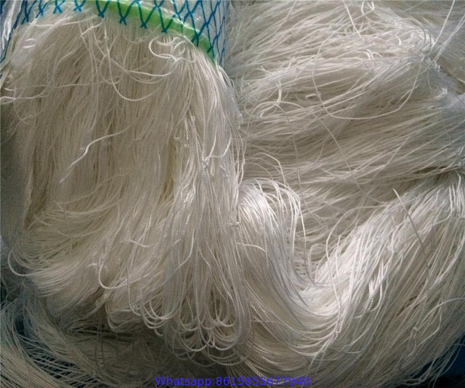 Snow White nylon multifilament fishing nets supply from China fishing shop,fish net material,redes de pesca
