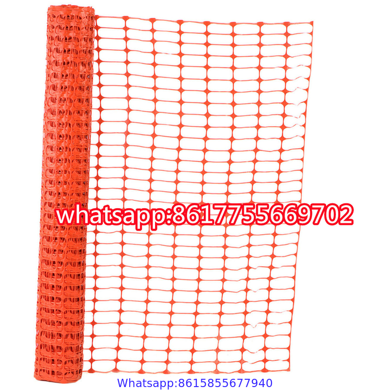 Orange Woven Warning Net is made of high density polyethylenes for the construction and bridge.